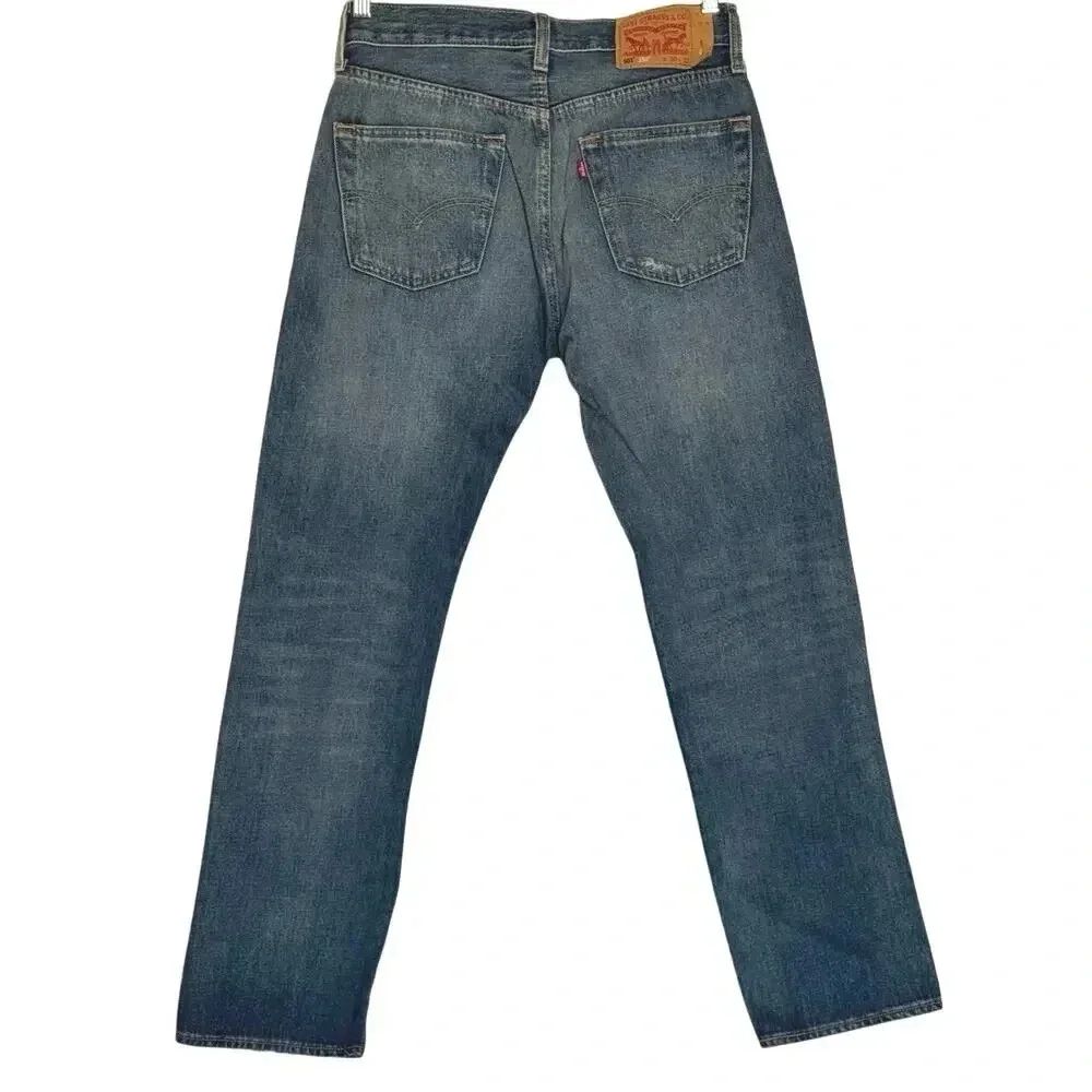 New Levi's 501 ® 150th Original Fit Straight Leg Men's Jeans Blue W30mL32